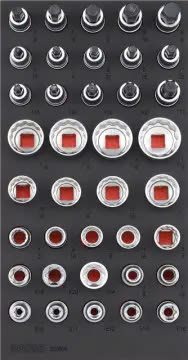 Bit socket set 1/2" SFS-S SAE 38-pcs.