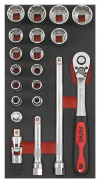 Combination set 1/2" SFS-S 20-pcs.
