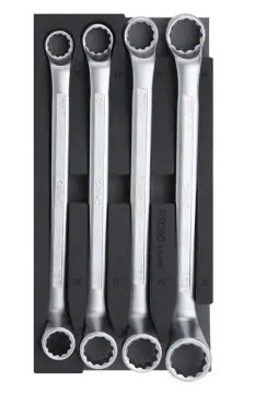 75° Offset ring wrench set SFS-S 4-pcs.