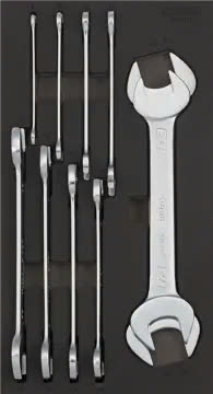 Double open wrench set SFS-S 10-pcs.