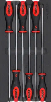 Screwdriver set TX long SFS-S 6-pcs.