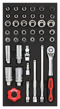 Bit socket set 3/8" SFS-S 41-pcs.