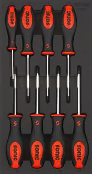 Screwdriver and TX set SFS-S 8-pcs.
