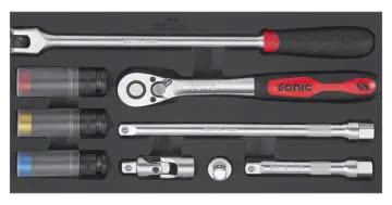Combination set 1/2" SFS-S 9-pcs.