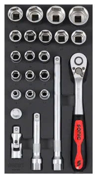 Combination set 1/2" SFS-S 23-pcs.