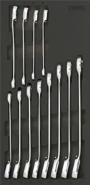 Reversible ratcheting wrench set 12pt. SFS-S 12-pcs.