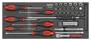 Socket set 1/4" SFS-XS 32-pcs.